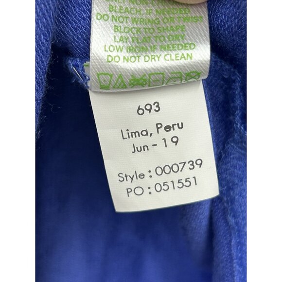 Lilly Pulitzer Luxletic Kerah Lounge Tee Size Medium Moonlight Garden Oversized - Picture 9 of 9